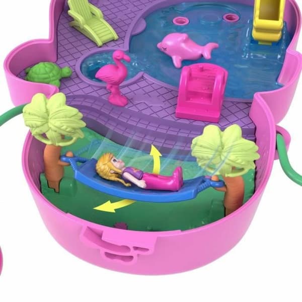 Babydocka med tillbehör Polly Pocket Mommy Monkey and Baby