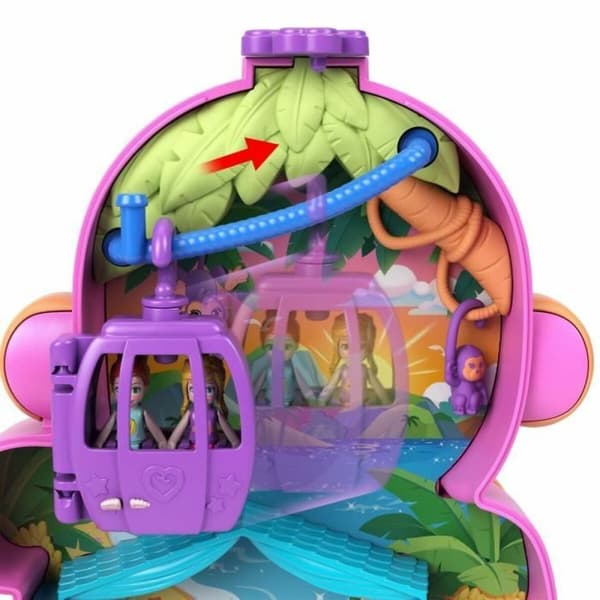 Babydocka med tillbehör Polly Pocket Mommy Monkey and Baby