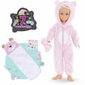 Pikkukuva 1 / 6: Vauvanukke ja tarvikkeet Corolle Valentine Pyjama Party