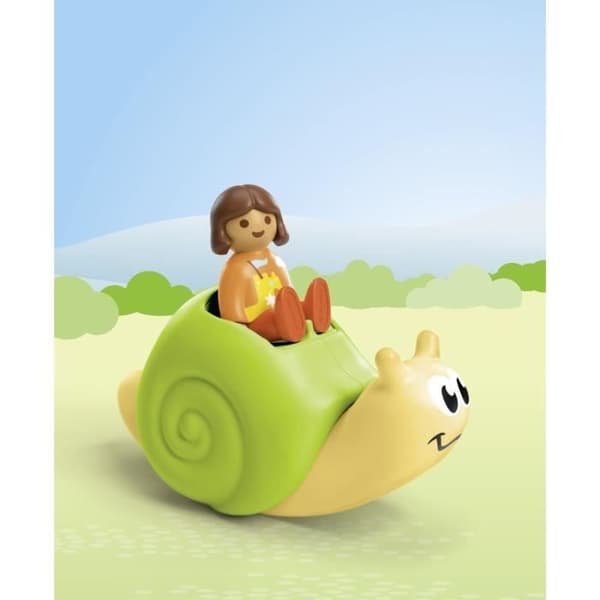 PLAYMOBIL Junior 71699 Barn med gungande snigel, Från 12 månader