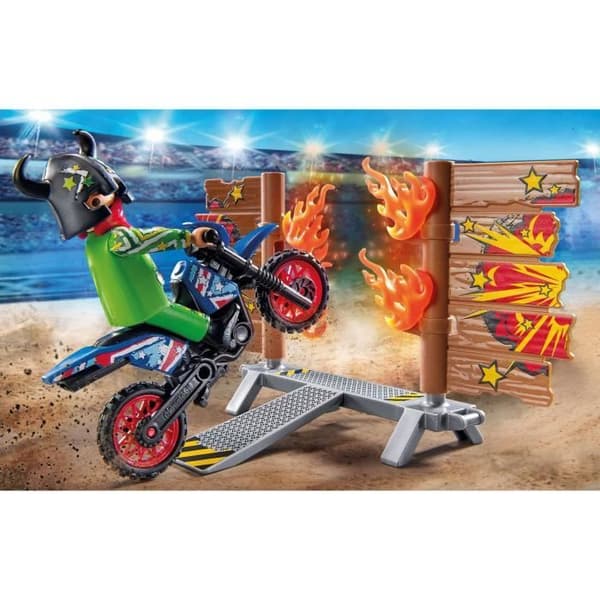 PLAYMOBIL 71808 Duon av stuntmän med fyrhjuling och motorcykel