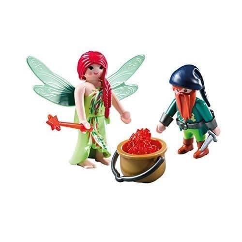 PLAYMOBIL - Fairy and Forest Dwarf - Modell 6842 - Blandat - Från 4 år