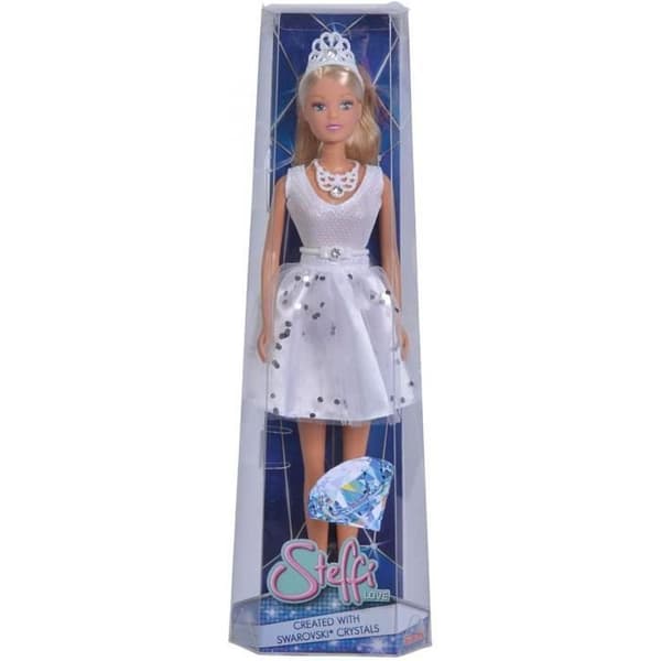Steffi Love Swarovski Crystal modedocka - SIMBA - Klänning prydd med diamanter - För barn från 3 år och uppåt
