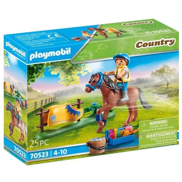PLAYMOBIL - 70523 - Ryttare med brun ponny - Playmobil Country - 25 stycken - Från 4 år