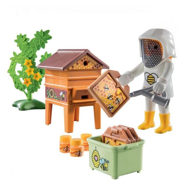 Playmobil - PLAYMOBIL - 71253 Landsbiodlare med bikupa - Barn - Röd - 26 stycken
