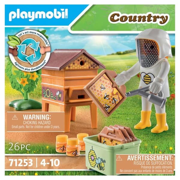 Playmobil - PLAYMOBIL - 71253 Landsbiodlare med bikupa - Barn - Röd - 26 stycken