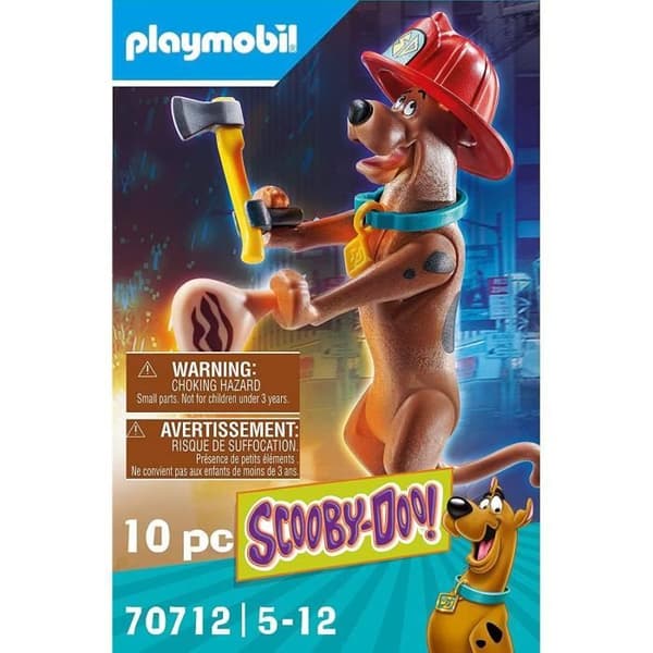 PLAYMOBIL - 70712 - SCOOBY-DOO Brandman - Samlarfigur för barn från 5 år och uppåt