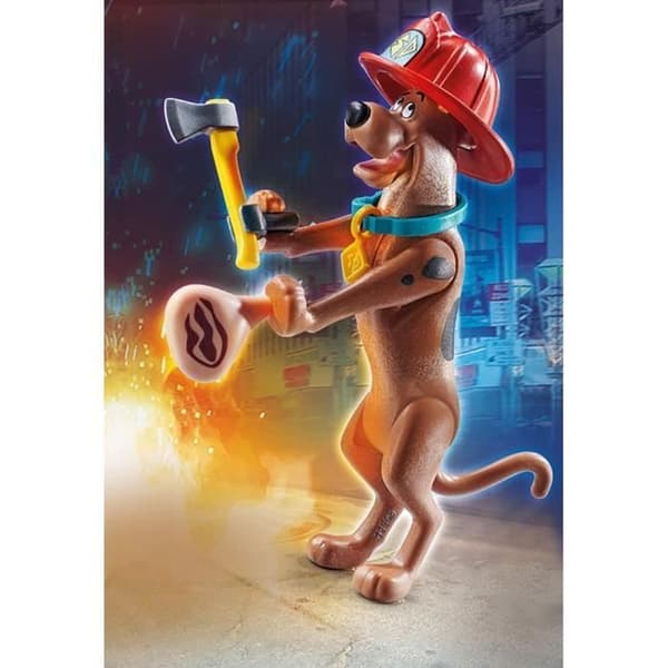 PLAYMOBIL - 70712 - SCOOBY-DOO Brandman - Samlarfigur för barn från 5 år och uppåt