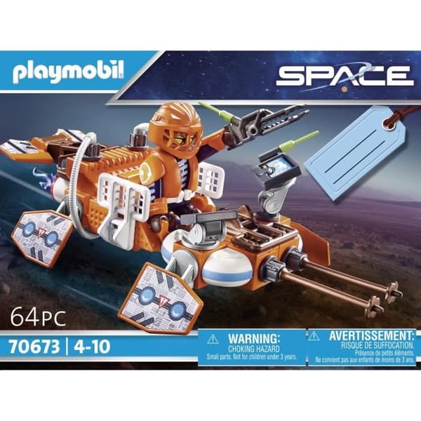 PLAYMOBIL - 70673 - Space - Presentset för piloter och snabbtransfer - Innehåller 1 karaktär och tillbehör