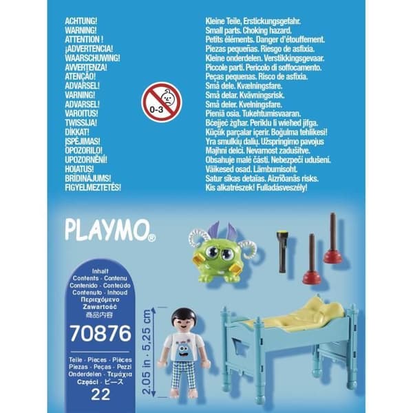 PLAYMOBIL - 70876 - Barn med litet monster - 22 stycken - Från 4 år