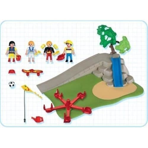 PLAYMOBIL 4132 - Stadsliv - Superset för barn / Lekplats