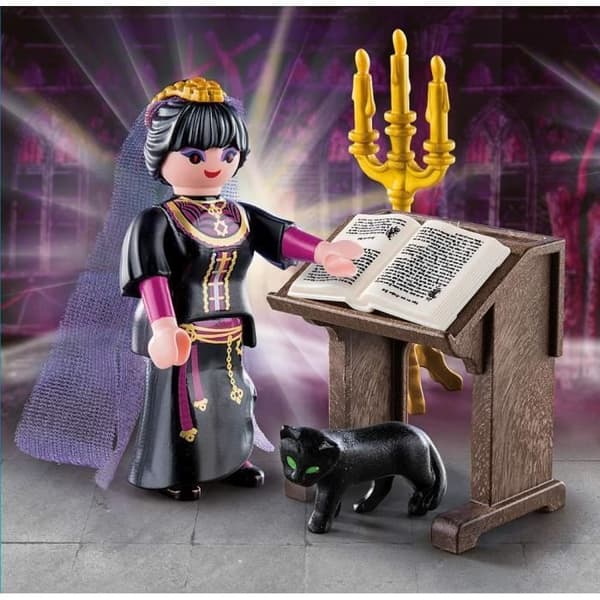PLAYMOBIL - Magi - Special Plus - Magiker och grimoire - Trollformler och svart katt