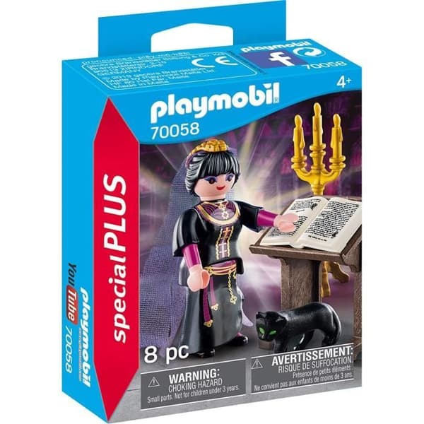 PLAYMOBIL - Magi - Special Plus - Magiker och grimoire - Trollformler och svart katt