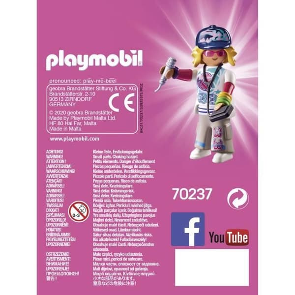 PLAYMOBIL - City Life - Playmobil Friends - Rapper - Mikrofon - 7 st