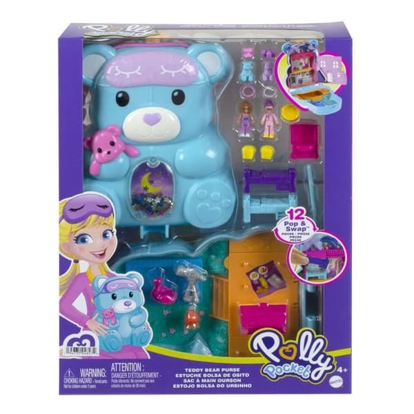 Polly Poket - Surprise björnväska - Minidocka - Från 4 år HGC39