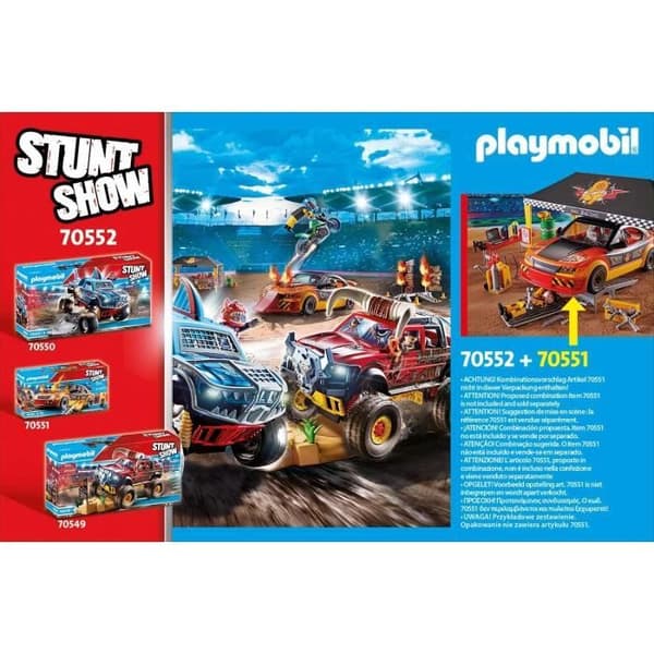 PLAYMOBIL - 70552 - Stuntshow Repair Workshop - Flerfärgad - Blandad - 49 stycken