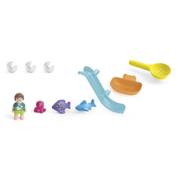 PLAYMOBIL Junior 71689 Vattenrutschbana och marina djur, Badleksak, Från 18 månader