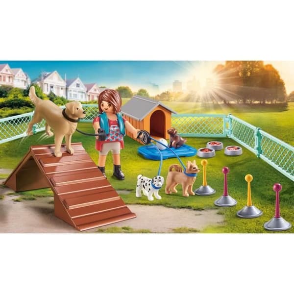 PLAYMOBIL 70676 Pedagog- och hundset, Stadsliv, För barn, från 4 år, 37 stycken