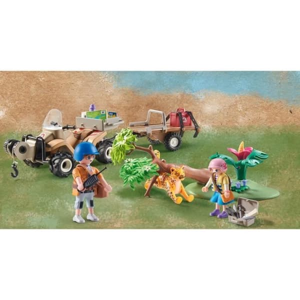 PLAYMOBIL - 71011 - Wiltopia - Animal rescue quad - Återvunnet eller biomaterial