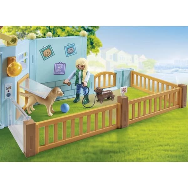 PLAYMOBIL 71742 Djurhotel, djurskötare, hundar och katter, My Life, 191 delar, Från 4 år