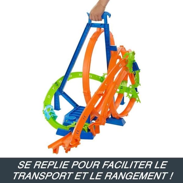 Krets Hot Wheels - HOT WHEELS - Loopingset - 5 kollisionzoner - 1 bil ingår - Från 4 år