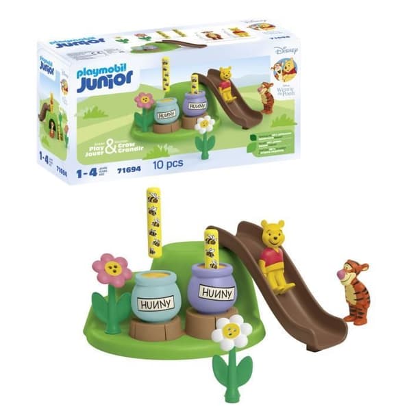 PLAYMOBIL Junior 71694 Nalle Puh och Tigger med bibhåla, Junior &amp; Disney, Från 12 månader
