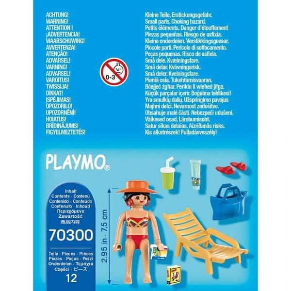 Playmobil - Semesterfirare med solstol - 70300 - Barn - Blanda - 4 år