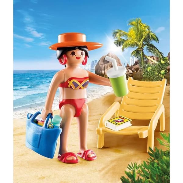Playmobil - Semesterfirare med solstol - 70300 - Barn - Blanda - 4 år