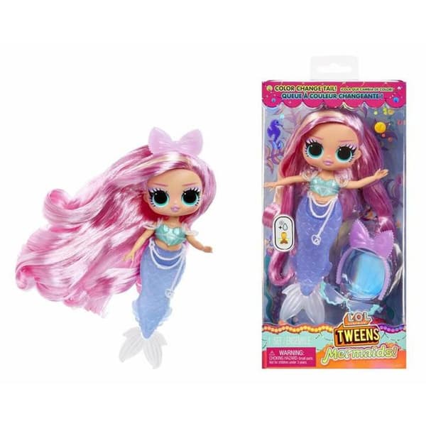 Nukke LOL Surprise!  Lola Waves 25,4 x 12,7 x 6,35 cm Merenneito