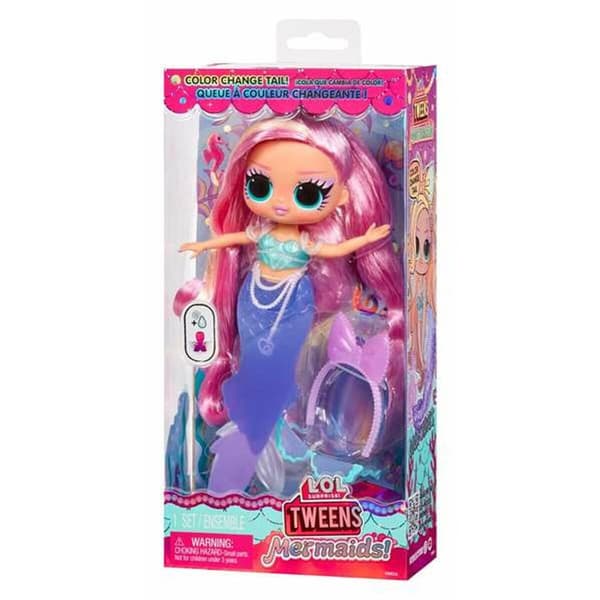 Docka LOL Surprise!  Lola Waves 25,4 x 12,7 x 6,35 cm Sjöjungfru