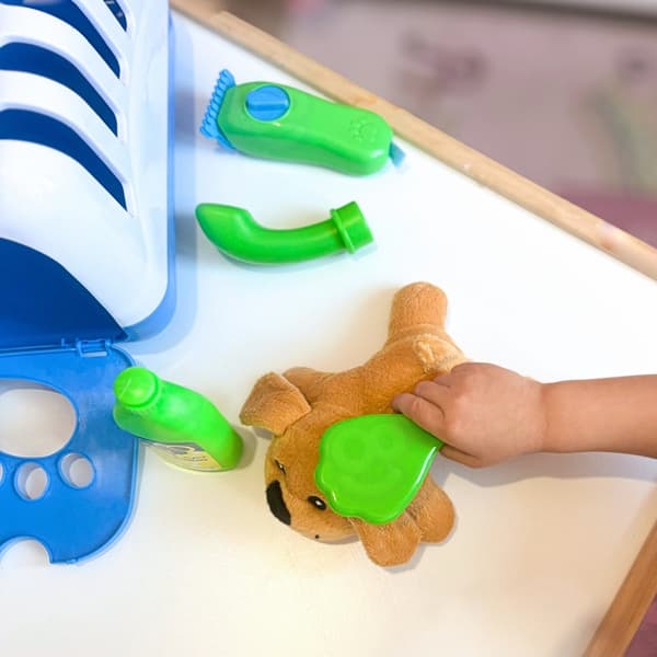 WOOPIE Little Vet Set Hundtransportvagn 6 st.