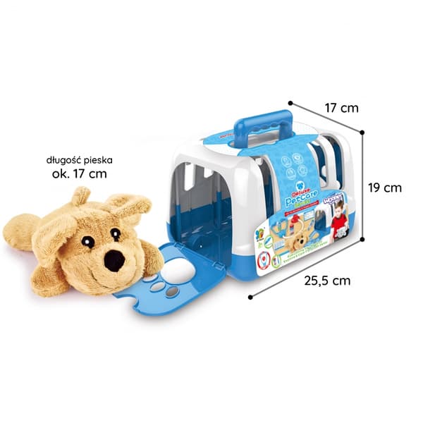 WOOPIE Little Vet Set Hundtransportvagn 6 st.