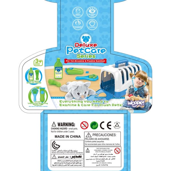WOOPIE Little Vet Set Hundtransportvagn 6 st.
