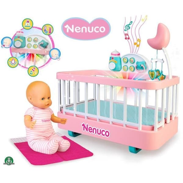 NENUCO - Bon Dodo Cradle - Interaktiv docka med ljud- och ljustillbehör
