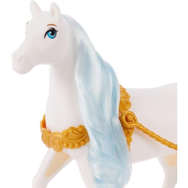 Askungens vagn - MATTEL - Disneyprinsessor - Gyllene detaljer - Vit häst - Från 3 år