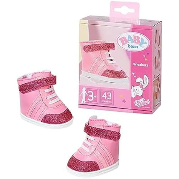 Rosa skor - BABY BORN - Modell 43 cm - Glittrande effekter - Lämplig för barn från 3 år - Unisex
