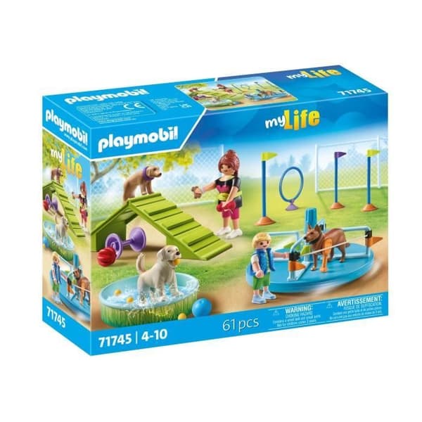 PLAYMOBIL 71745 Hundelekplats, barn och pedagog, My Life, 61 delar, Från 4 år