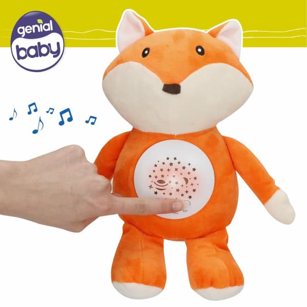 Blødt Bamse LED Projektor Colorbaby plys Plastik 25 x 27 x 13 cm (4 enheder)