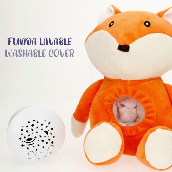 Blødt Bamse LED Projektor Colorbaby plys Plastik 25 x 27 x 13 cm (4 enheder)
