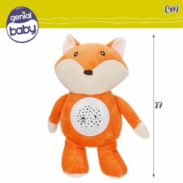 Blødt Bamse LED Projektor Colorbaby plys Plastik 25 x 27 x 13 cm (4 enheder)