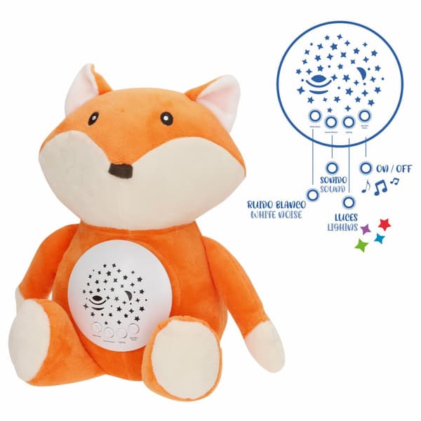 Blødt Bamse LED Projektor Colorbaby plys Plastik 25 x 27 x 13 cm (4 enheder)