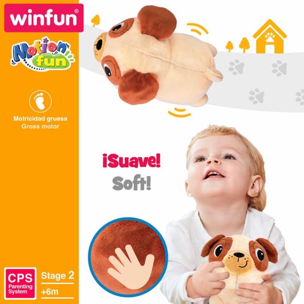 Gosedjur rörlig Winfun Plysch Plast 17 x 15 x 13 cm (2 antal)