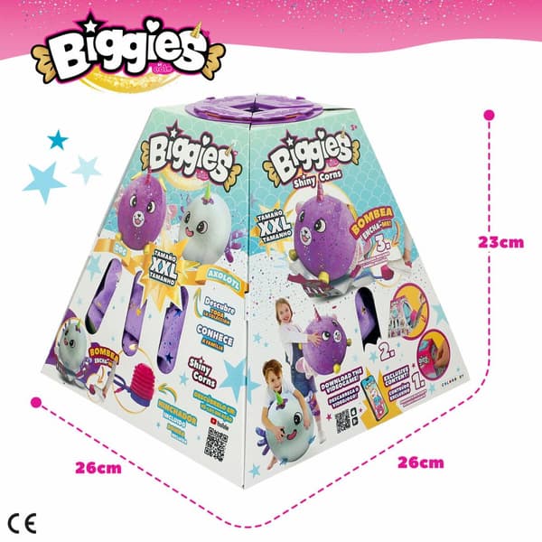 Bamse Eolo Lilla Plysj Plast 45 x 45 x 45 cm Oppblåsbar (4 enheter)