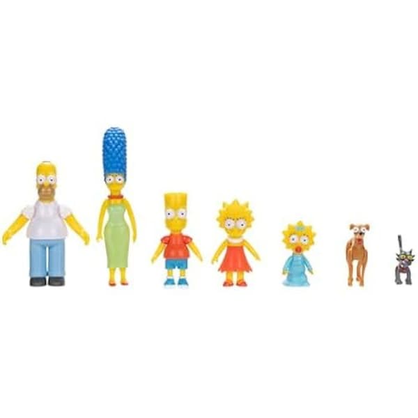 Artikulerad figurlåda - DISNEY - Simpson Family - 7 karaktärer - Säkert - Hållbar