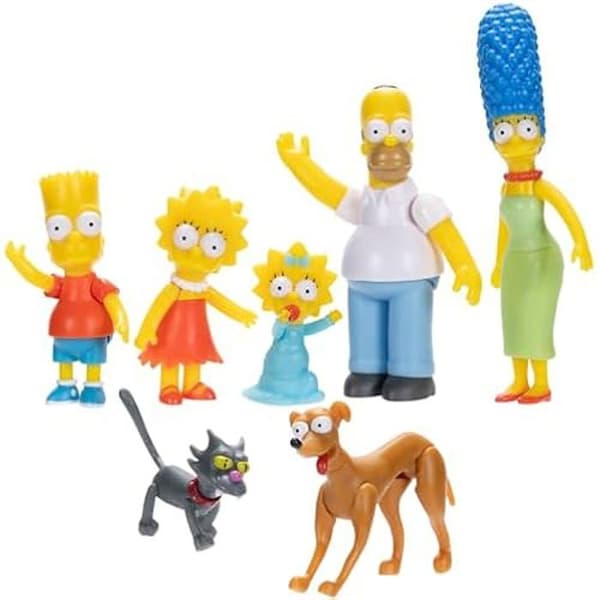 Artikulerad figurlåda - DISNEY - Simpson Family - 7 karaktärer - Säkert - Hållbar