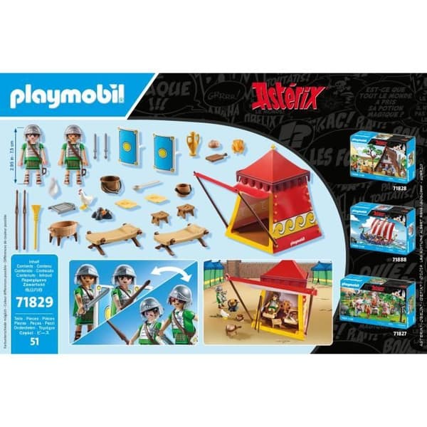 PLAYMOBIL 71829 Tält för legionärer, Asterix, Tecknade figurer, Från 5 år