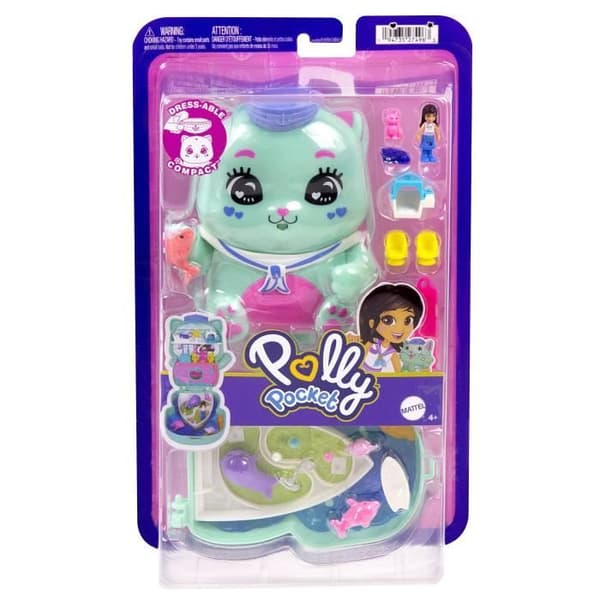 Polly Pocket-Coffret Kattunge Marin-Reseleksak - 4 år+- JCR37