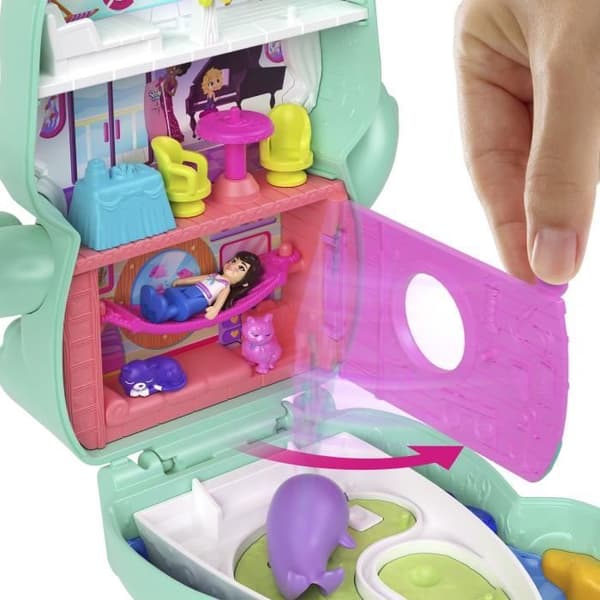 Polly Pocket-Coffret Kattunge Marin-Reseleksak - 4 år+- JCR37