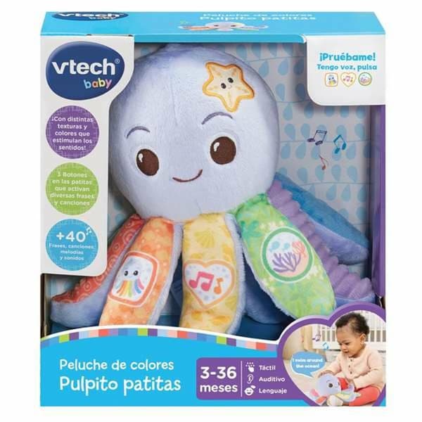 Mjukisleksak Vtech Textil Bläckfisk 20,5 x 17,6 x 11 cm