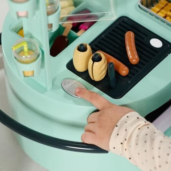 Snacksbutik - ZAPF CREATION - Baby born - 25 läckerheter - Vagn med hjul - Från 3 år